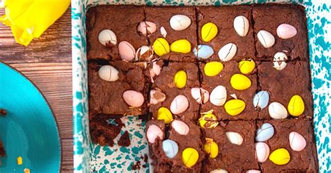 Mini Eggs Chocolate Brownies - A Ranch Mom