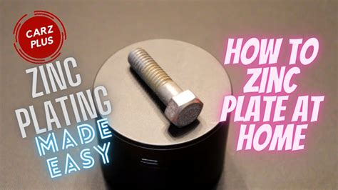 How To Zinc Plate At Home Easy Zinc Electroplating YouTube