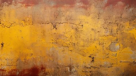 Vibrant Red And Yellow Rusty Metal Texture Background Rust Texture