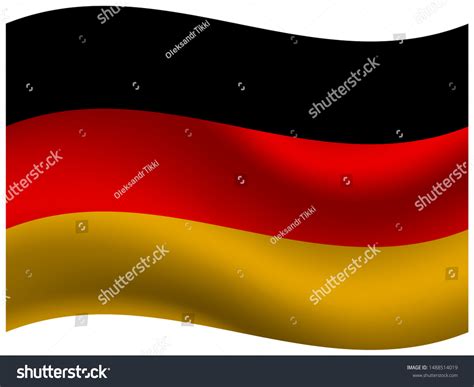 National Flag Federal Republic Germany Original Stock Vector Royalty