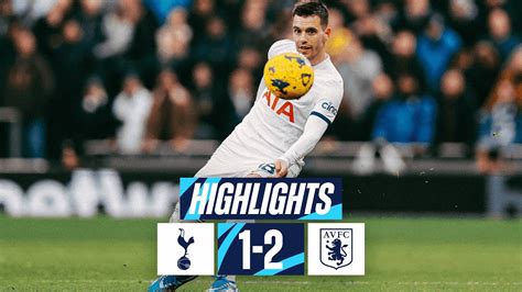 TOTTENHAM HOTSPUR 1-2 ASTON VILLA // PREMIER LEAGUE HIGHLIGHTS - Win ...