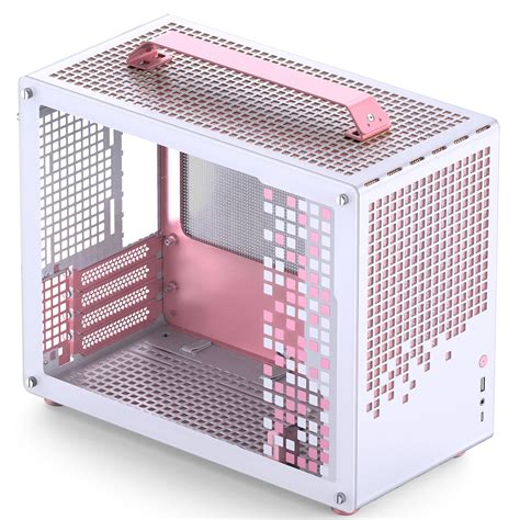 Amazon Jonsbo Jonsplus Z Pink White Micro Atx Mini Tower Pc Case