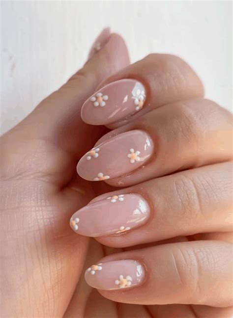 35 Flower Nails Designs For Delicate Abstract Nails Nails Floral