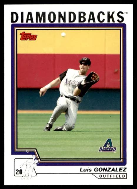 2004 TOPPS #475 Luis Gonzalez Arizona Diamondbacks EUR 1,10 - PicClick FR