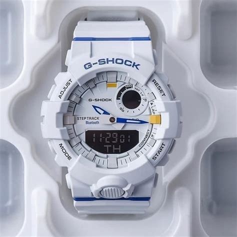 Jam Tangan Pria Casio G Shock G SQUAD GBA 800DG 7ADR Rubber Putih G