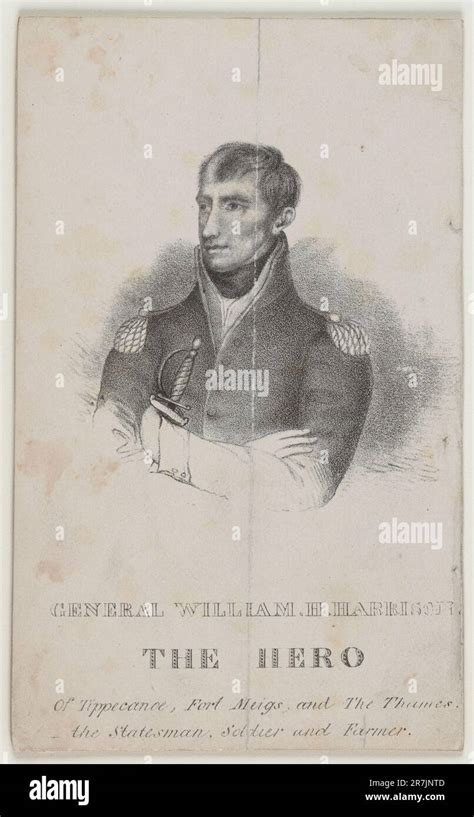 William Henry Harrison C 1840 Stock Photo Alamy