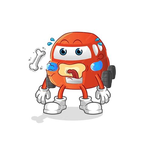 Premium Vector Car Burp Mascot Cartoon Vector