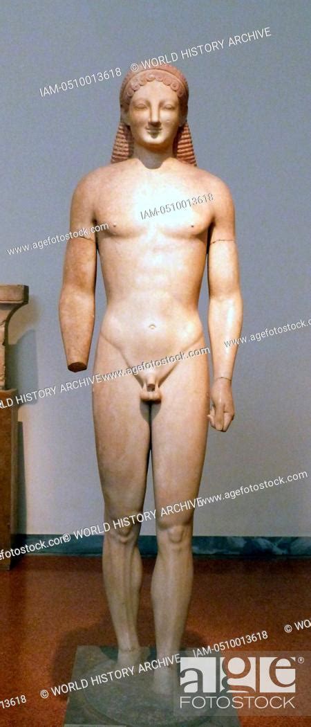 Statue Of A Kouros Parian Marble Found In Ancient Myrrhinous Attica