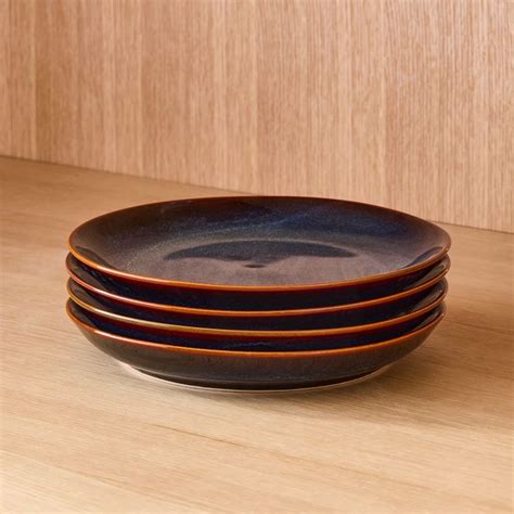 Open Box Ocean Waves Porcelain Salad Plate Sets West Elm