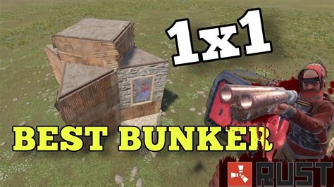 BASE BUNKER RUST SOLO DUO 1X1 BUNKER BASE YouTube