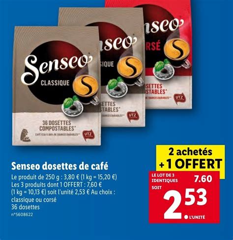 Promo Senseo dosettes de café chez Lidl