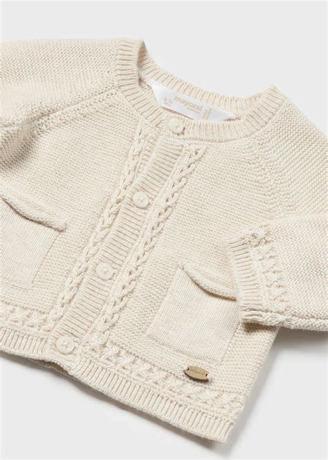 Newborn Knit Cardigan Cream | Mayoral