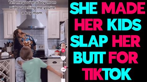 Tiktok Mom Makes Kids Slap Her Butt Youtube