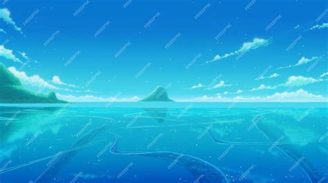 Premium Photo Anime Background The Ocean Shark Sea Water Sea