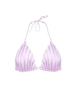 Jade Pink Removable Pads Triangle Bikini Top S Vivien Vance