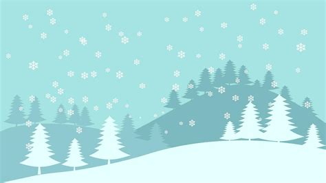 Snow Landscape Background For Christmas Card Vector Illustration ...