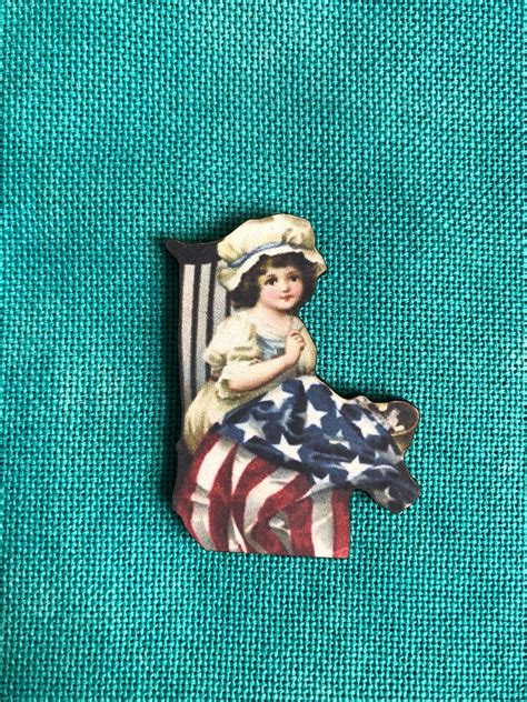 Little Betsy Ross Wooden Needle Minder Cover Minder Etsy