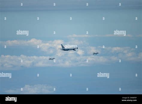 A Spanish Air Force C Approaches A U S Air Force Kc A Pegasus For