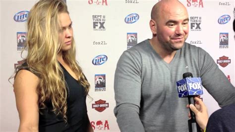 Ufc President Dana White And Rowdy Ronda Rousey At The Sons Of