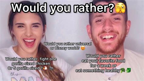 Would you rather questions | David and Chelsie - YouTube