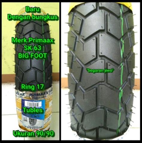 Ban Motor Tubles Ring 17 Ukuran 90 90 Primaax SK 63 BIG FOOT Semi Tril