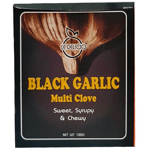 Le Delicio Multi Clove Black Garlic Buy Packet Of 100 Gm Pack At Best