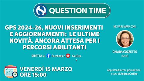 GPS 2024 26 le ultime novità Ancora attesa per i percorsi abilitanti