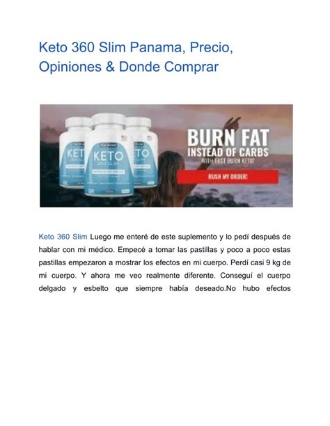 Ppt Keto Slim Panama Precio Opiniones Donde Comprar