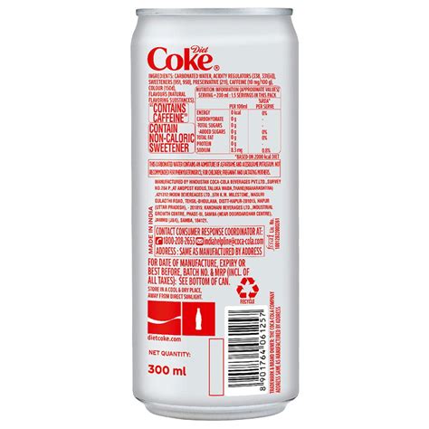 Coca Cola Diet Coke Soft Drink 300 Ml Can Ubicaciondepersonas Cdmx