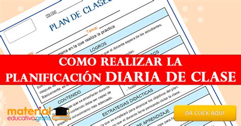 Como Hacer Una Planificacion De Clases Diaria Variaciones Clase Porn