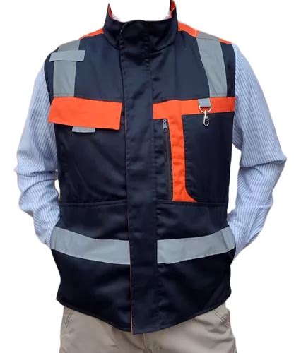 Chaleco Reflejante Gabardina Supervisor Industrial Envío gratis