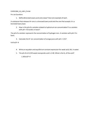 Chem Lab Lab For Chemistry Ii April Exp