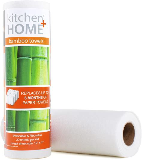 Amazon Bambooee Reusable Bamboo Towel Single Roll Each Roll