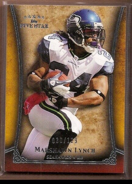 2011 Topps Five Star 134 Marshawn Lynch 129 NM MT EBay