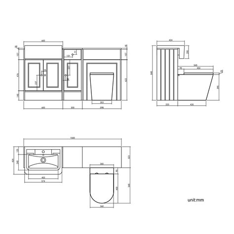 Monaco Inky Blue Combination Vanity Traditional Basin And Boston V