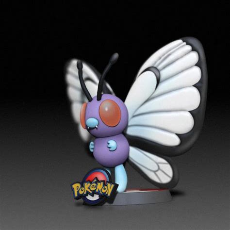 Download Stl File Butterfree PokÉmon Figurine 3d Print Model • 3d