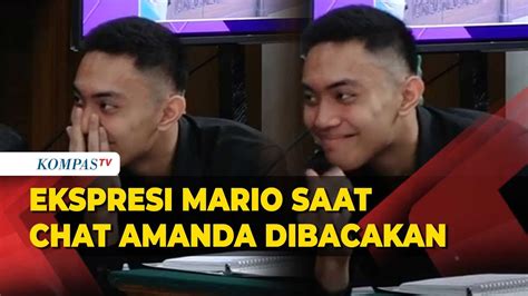 Mario Dandy Senyum Saat Chat Amanda Gue Masih Sayang Sama Lo