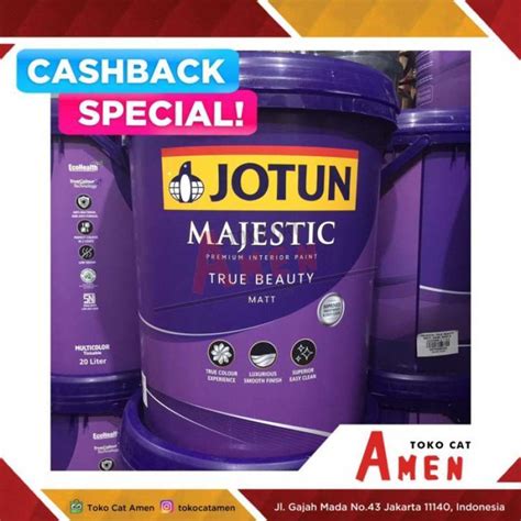 Promo Jotun Majestic True Beauty Matt Lt Bare Cat Tembok Diskon