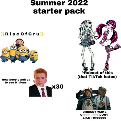 Summer 2022 Starter Pack Rstarterpacks