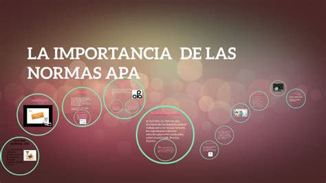 La Importancia De Las Normas Apa By Miguel Angel Gomez Moreno On Prezi