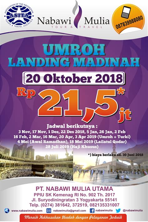 Umroh Reguler Nabawi Mulia Umroh Dan Haji Khusus