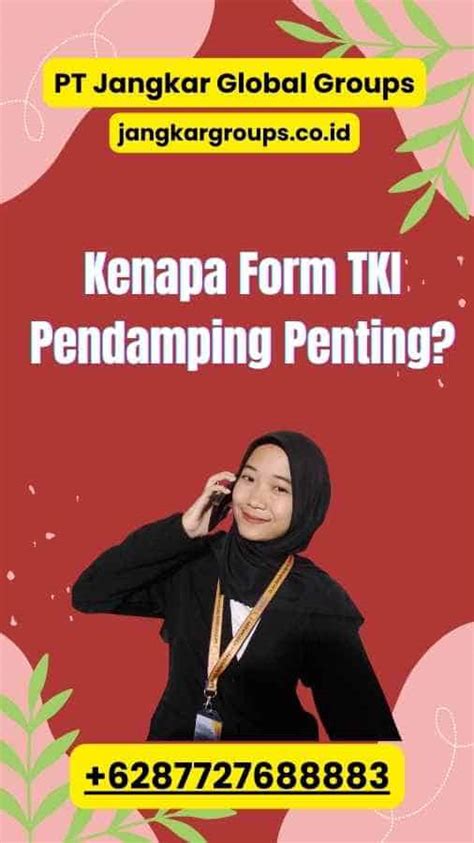 Form TKI Pendamping Semua Yang Perlu Anda Ketahui Jangkar Global Groups