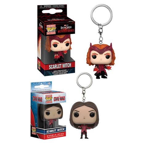 Funko Pop Marvelthe Avengers Wanda Maximoff Scarlet Witch Keychain