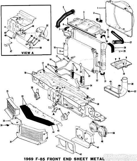 64 72 Canadian Oldsmobile F85 Master Parts Catalog Group 1000