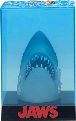 Jaws Lo Shark Statue With Girl Swimmer Poster 3D 1975 SD Toys EBay