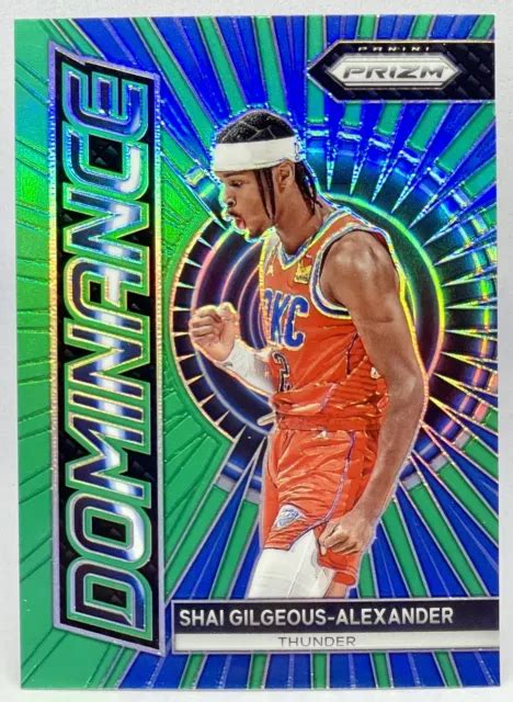 Shai Gilgeous Alexander Panini Prizm Dominance Prizm Verde