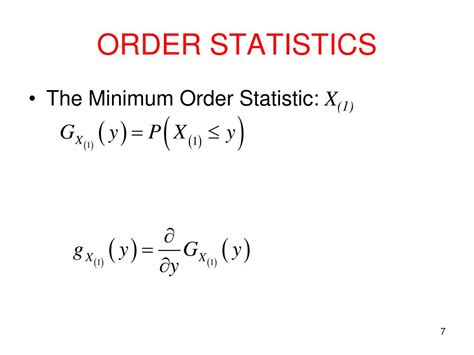 PPT - ORDER STATISTICS PowerPoint Presentation, free download - ID:4662528