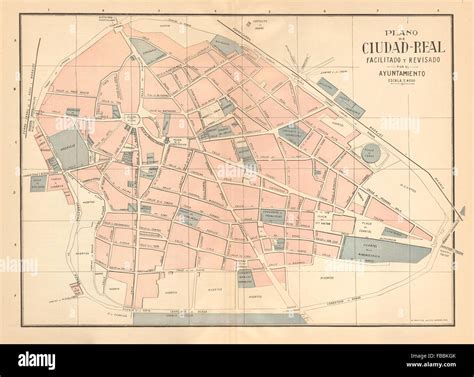 Ciudad Real Plano Antiguo De La Cuidad Antica Cittàcity Plan Martin