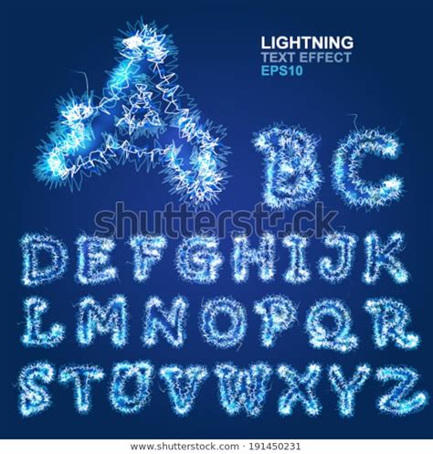 Lightning Font Electricity Fonts - mzaerarabia