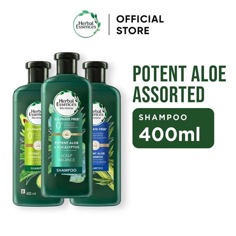 Herbal Essences Biorenew Potent Aloe Sulfate Free Shampoo 400ml Shopee Singapore